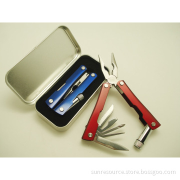 Stainless Steel Clamp with Flashlight, Multifunctional Tools